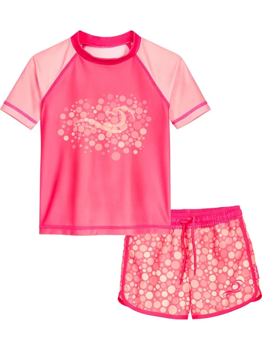 Zdjęcie produktu Playshoes 2-częściowy zestaw kąpielowy w kolorze różowym rozmiar: 122/128