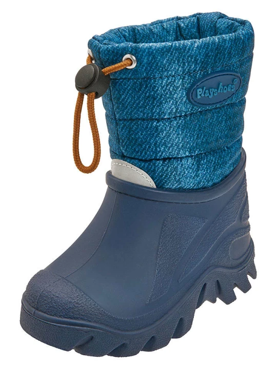 Zdjęcie produktu Playshoes Botki zimowe w kolorze niebieskim rozmiar: 22 / 23