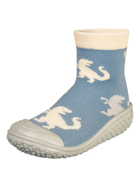 Zdjęcie produktu Playshoes Buty kąpielowe "Dino" w kolorze błękitnym rozmiar: 26/27