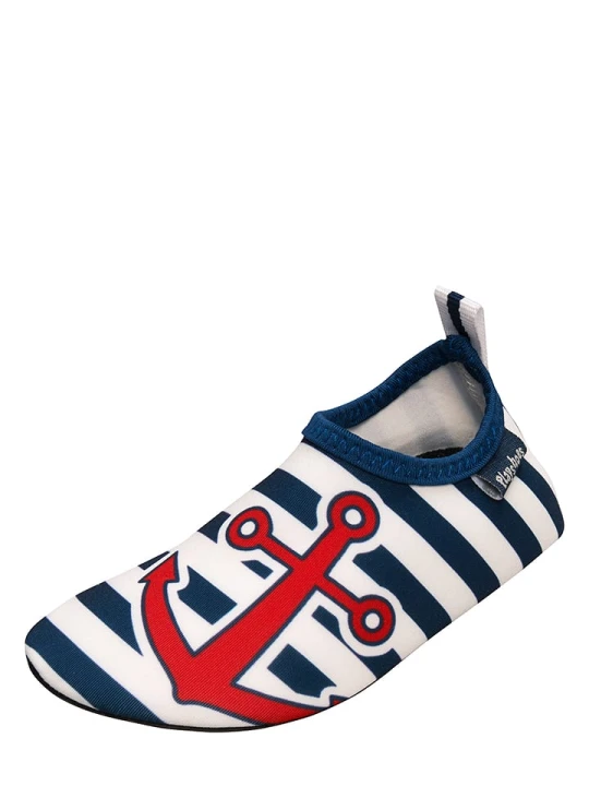 Zdjęcie produktu Playshoes Buty kąpielowe w kolorze granatowo-białym rozmiar: 24/25