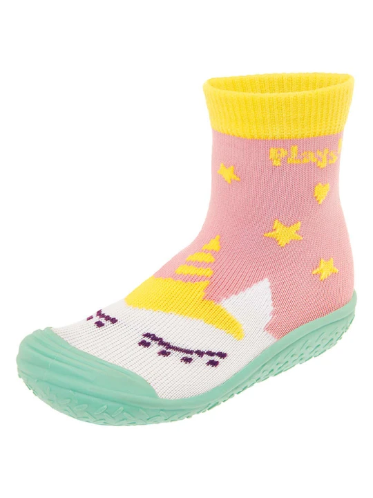 Zdjęcie produktu Playshoes Buty kąpielowe w kolorze jasnoróżowym ze wzorem rozmiar: 22 / 23