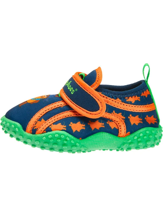 Zdjęcie produktu Playshoes Buty kąpielowe w kolorze niebiesko-pomarańczowym rozmiar: 30/31