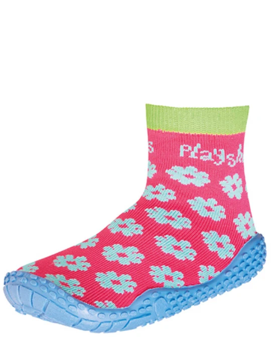 Zdjęcie produktu Playshoes Buty kąpielowe w kolorze różowo-błękitnym rozmiar: 28/29