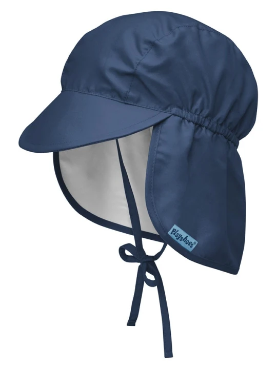 Zdjęcie produktu Playshoes Czapka w kolorze granatowym z osłoną karku rozmiar: 53 cm