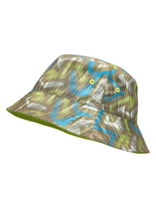 Zdjęcie produktu Playshoes Dwustronny kapelusz przeciwsłoneczny "Wave" w kolorze oliwkowo-zielonym rozmiar: 55 cm