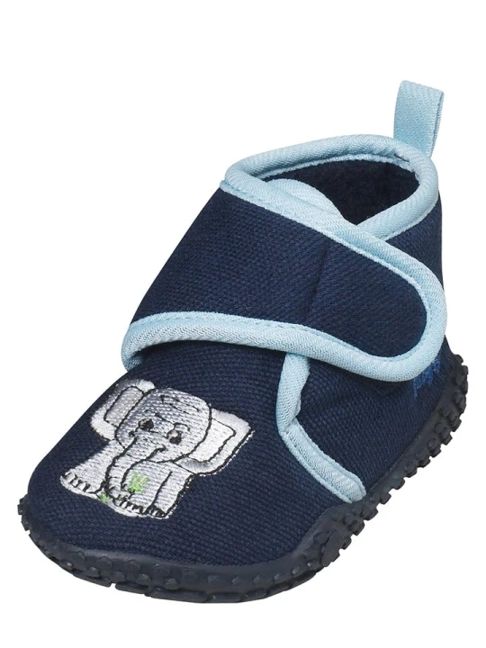 Zdjęcie produktu Playshoes Kapcie w kolorze granatowym rozmiar: 18/19