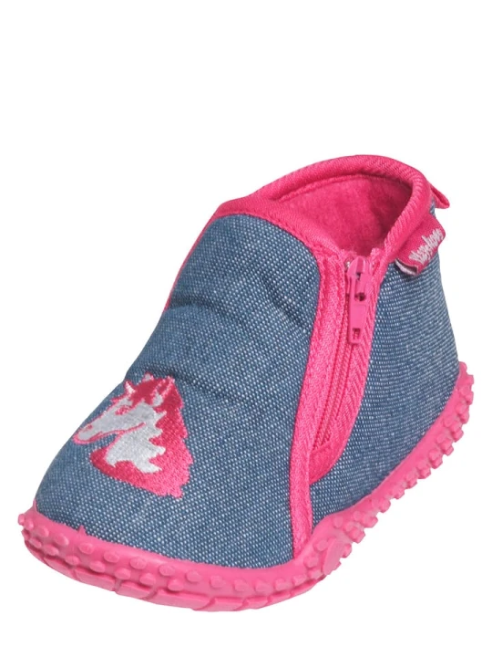 Zdjęcie produktu Playshoes Kapcie w kolorze niebieskim rozmiar: 24 / 25