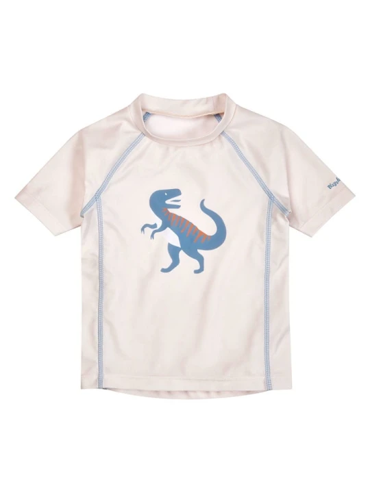 Zdjęcie produktu Playshoes Koszulka kąpielowa "Dino" w kolorze kremowym rozmiar: 110/116