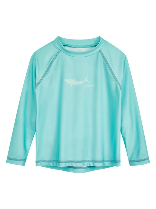 Zdjęcie produktu Playshoes Koszulka kąpielowa "Shark" w kolorze błękitnym rozmiar: 146/152