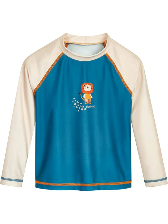 Zdjęcie produktu Playshoes Koszulka kąpielowa w kolorze niebiesko-kremowym rozmiar: 86/92