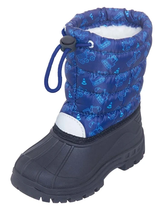 Zdjęcie produktu Playshoes Kozaki zimowe w kolorze czarno-niebieskim rozmiar: 30 / 31