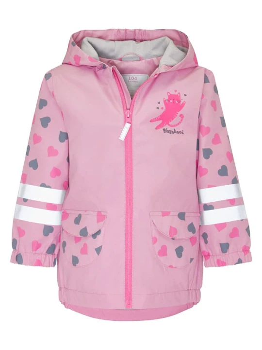 Zdjęcie produktu Playshoes Kurtka przeciwdeszczowa w kolorze jasnoróżowym rozmiar: 98