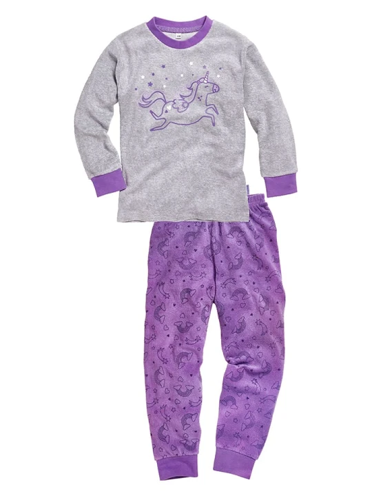 Zdjęcie produktu Playshoes Piżama w kolorze szaro-fioletowym rozmiar: 98