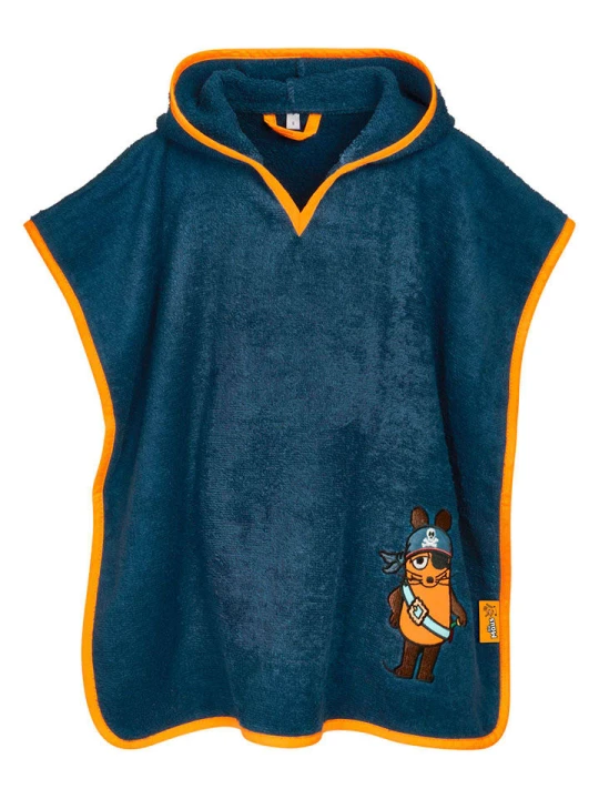 Zdjęcie produktu Playshoes Ponczo kąpielowe w kolorze granatowym rozmiar: 92-104