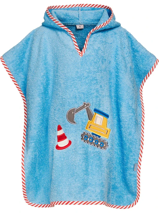 Zdjęcie produktu Playshoes Ponczo kąpielowe w kolorze niebieskim rozmiar: 104-128