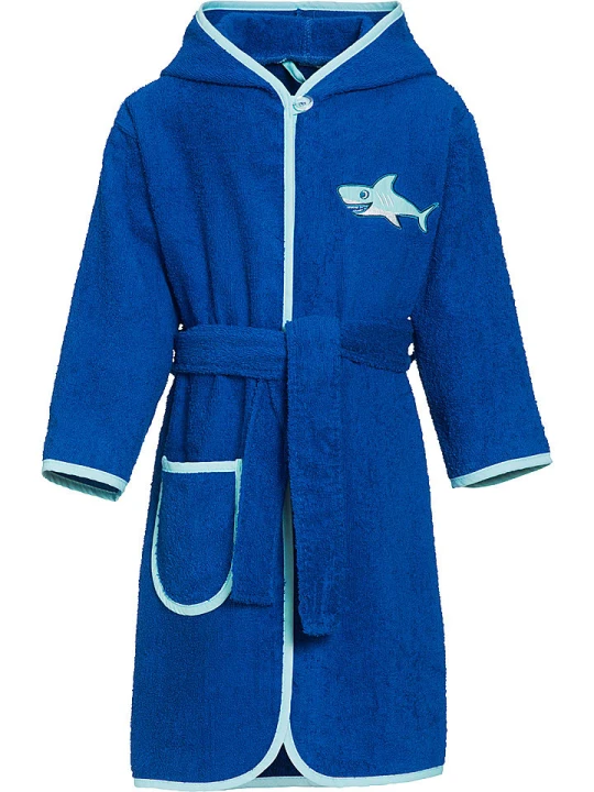 Zdjęcie produktu Playshoes Szlafrok w kolorze niebieskim rozmiar: 98/104
