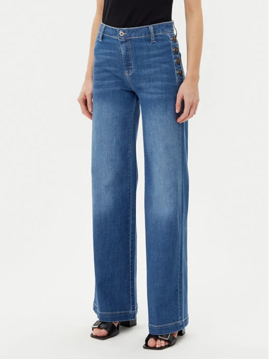 Zdjęcie produktu Please Jeansy P3FDBQ2NTZ Niebieski Wide Leg