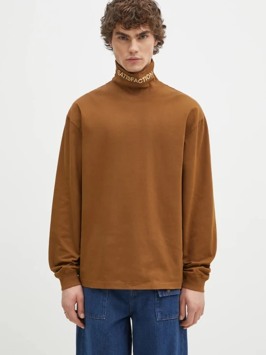 Zdjęcie produktu PLEASURES longsleeve bawełniany Satisfaction Turtleneck