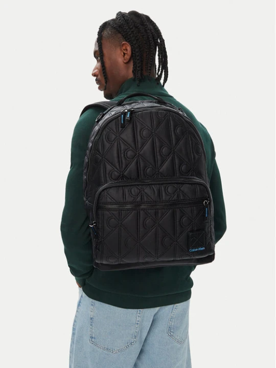 Zdjęcie produktu Plecak Calvin Klein Emblem Aop Puffer Backpack LV04D3474G Czarny