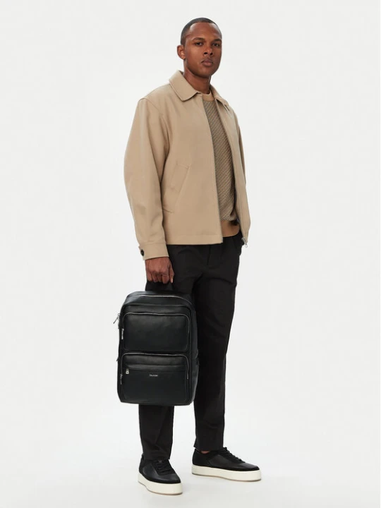 Zdjęcie produktu Plecak Calvin Klein Raised Double Pocket Backpack LV04D3493G Czarny