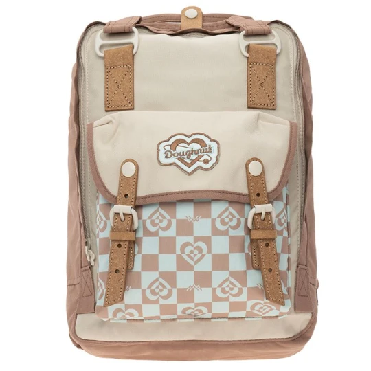 Zdjęcie produktu Plecak Doughnut Macaroon Kaleido Series Mushroom Checked 16L D010KD-000195 - beżowy