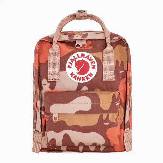 Zdjęcie produktu Plecak miejski Fjällräven Kanken Graphics Mini 7 l chalkrose / hidden animals Różowy