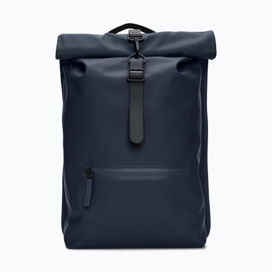 Zdjęcie produktu Plecak miejski Rains Rucksack Rolltop 13 + 4 l navy Granatowy