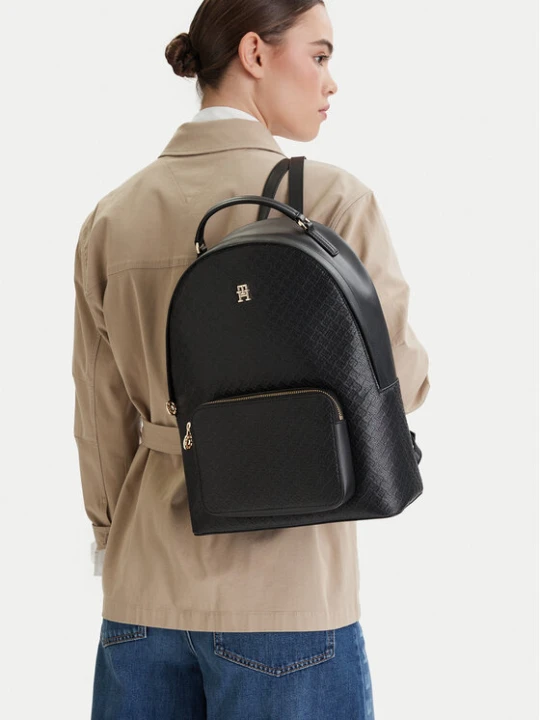 Zdjęcie produktu Plecak Tommy Hilfiger Th Daily Backpack Mono AW0AW18852 Czarny