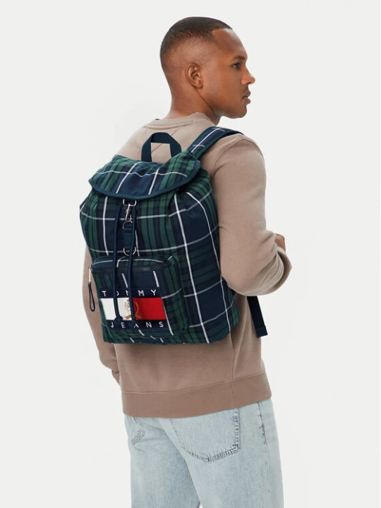 Zdjęcie produktu Plecak Tommy Jeans Tjm Archive Check Backpack AM0AM14816 Zielony