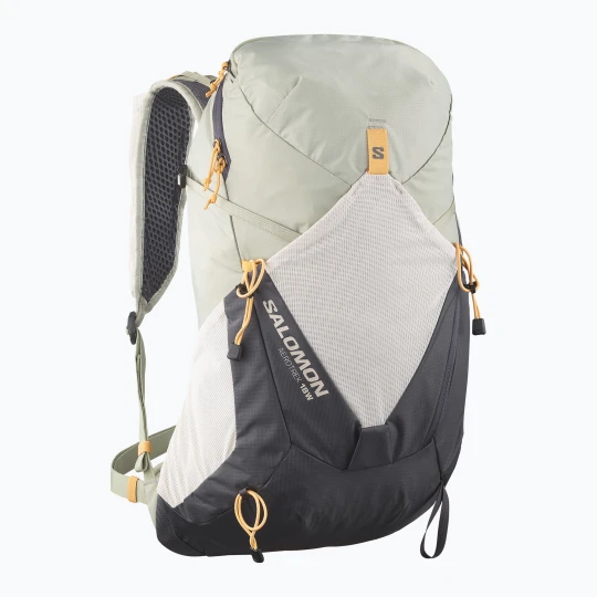 Zdjęcie produktu Plecak turystyczny damski Salomon Aerotrek 18 l M-L seagrass / silver cloud / nine iron Zielony