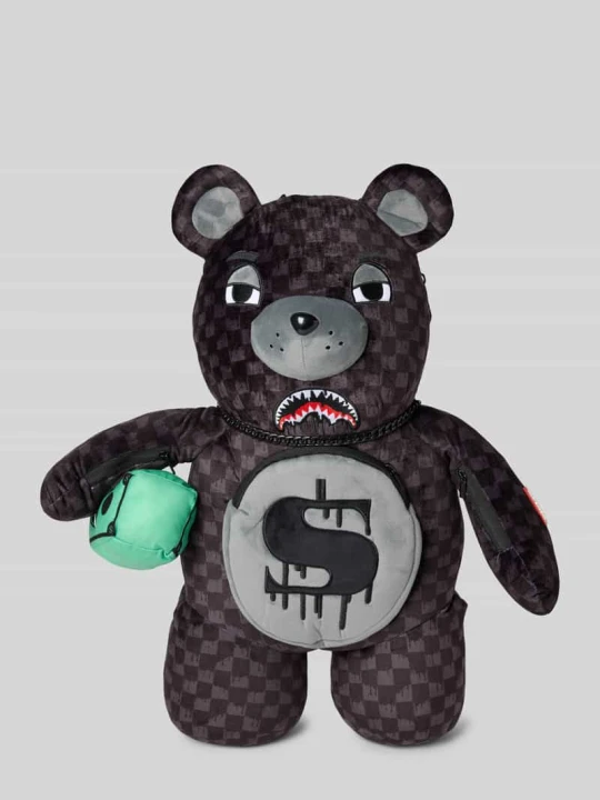 Zdjęcie produktu Plecak z imitacji futerka model ‘DRIPPING SHARKS IN PARIS’ Sprayground Czarny