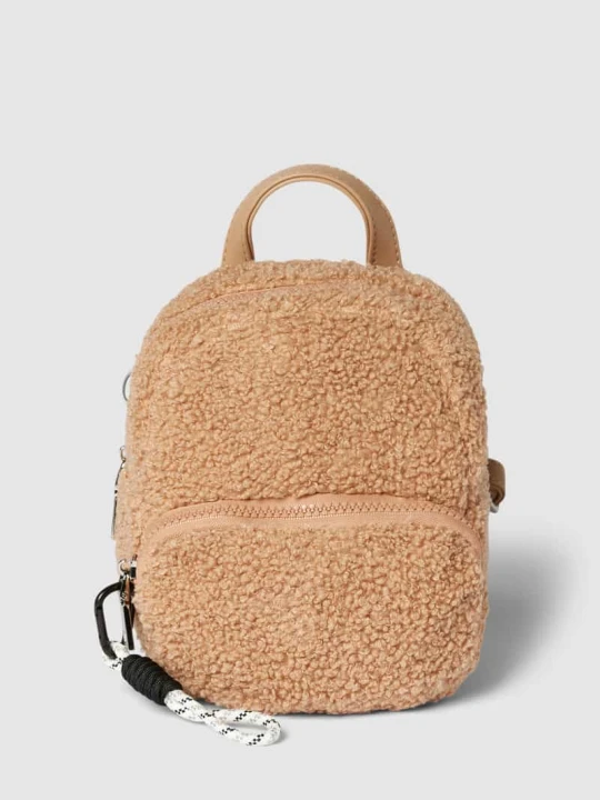 Zdjęcie produktu Plecak z imitacji futerka model ‘Hellvi’ Seidenfelt Camel