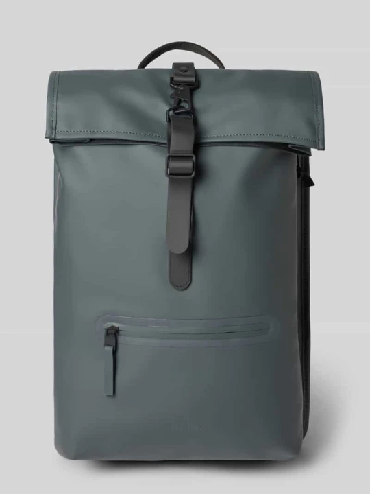 Zdjęcie produktu Plecak z karabińczykiem model 'Rolltop' Rains Antracytowy
