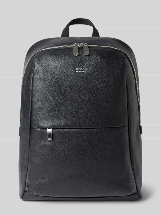Zdjęcie produktu Plecak z materiał skóropodobny model 'Ray EVO' Boss Czarny