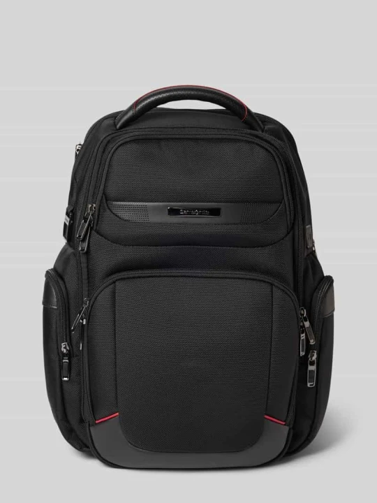 Zdjęcie produktu Plecak z mieszanki skóry cielęcej z detalem z logo model 'Pro-DLX' Samsonite Czarny
