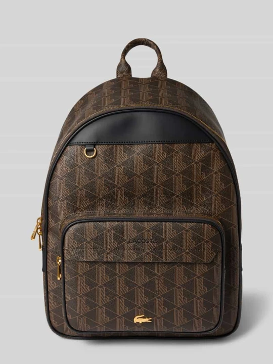 Zdjęcie produktu Plecak z wytłoczonym logo Lacoste Średniobrązowy
