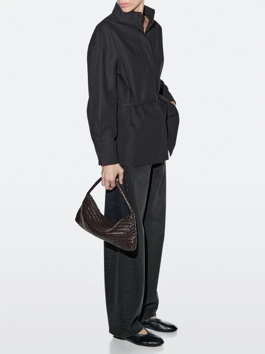 Zdjęcie produktu Pleciona Torba Ze Skóry Nappa - Brązowy - Massimo Dutti - Female