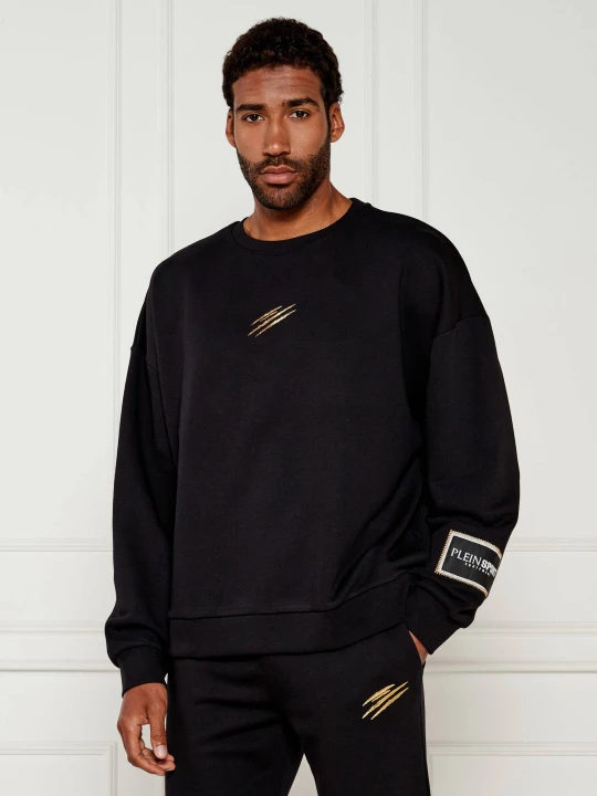 Zdjęcie produktu Plein Sport Bluza Label | Relaxed fit czarny
