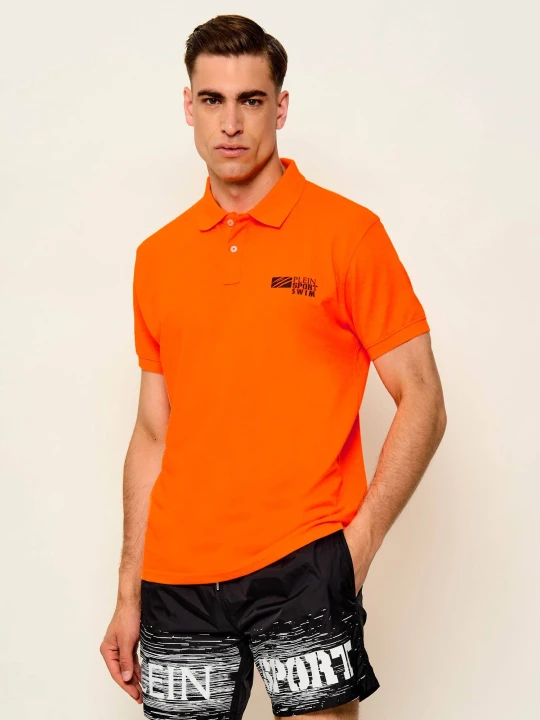 Zdjęcie produktu Plein Sport Polo | Regular Fit pomarańczowy