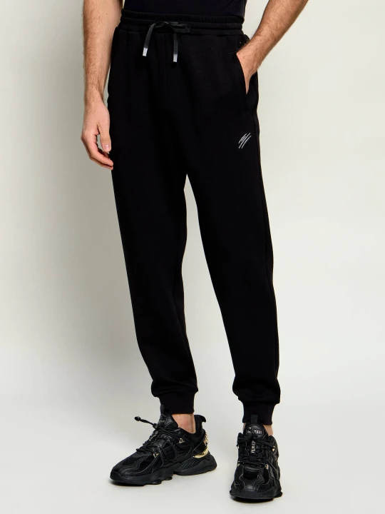 Zdjęcie produktu Plein Sport Spodnie dresowe Chrome Scratch | Regular Fit czarny