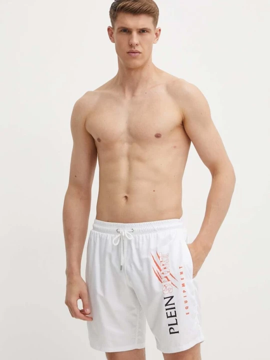 Zdjęcie produktu PLEIN SPORT szorty kąpielowe biały