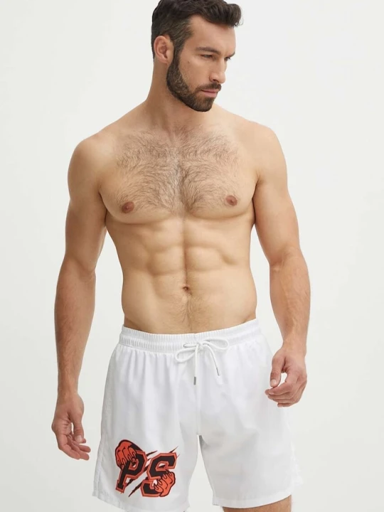 Zdjęcie produktu PLEIN SPORT szorty kąpielowe biały