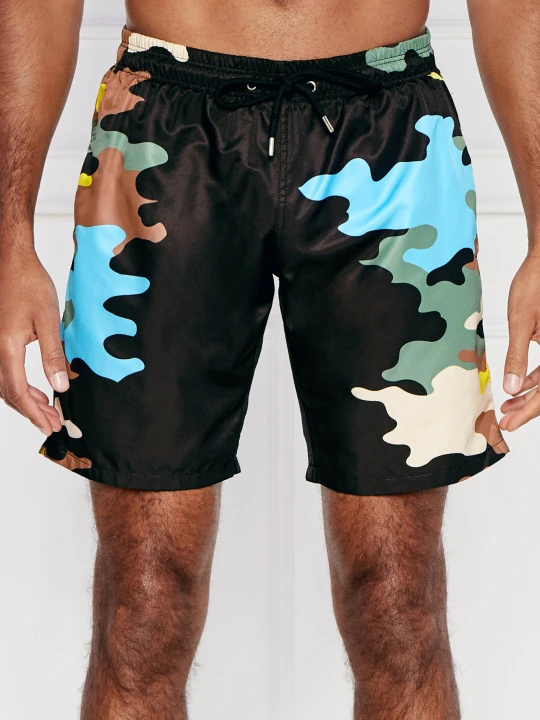 Zdjęcie produktu Plein Sport Szorty kąpielowe Camouflage | Regular Fit czarny