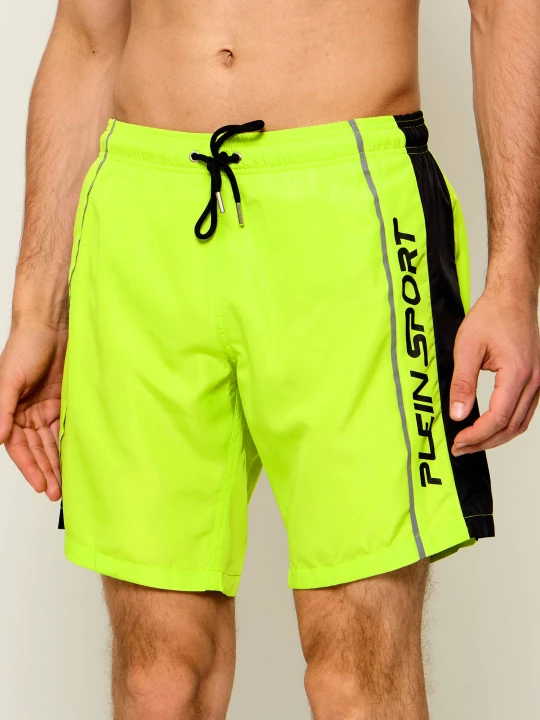 Zdjęcie produktu Plein Sport Szorty kąpielowe | Regular Fit limonkowy