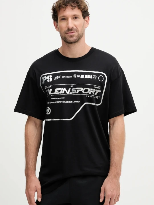 Zdjęcie produktu PLEIN SPORT t-shirt bawełniany czarny