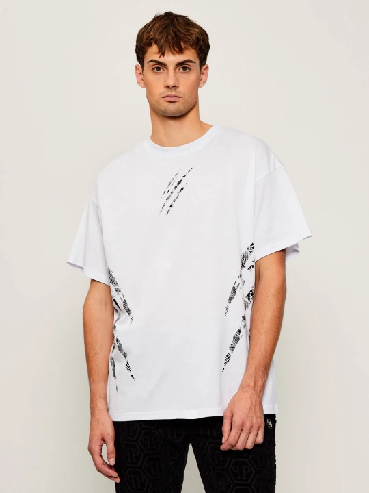 Zdjęcie produktu Plein Sport T-shirt Body Lines | Loose fit biały