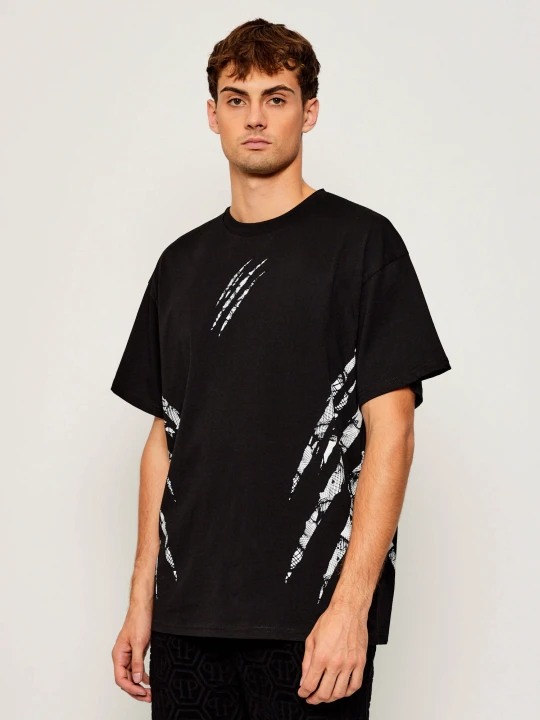 Zdjęcie produktu Plein Sport T-shirt Body Lines | Loose fit czarny