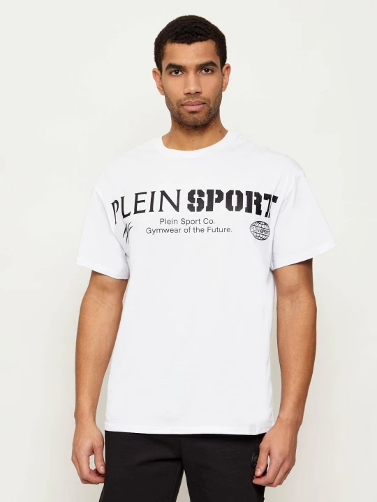Zdjęcie produktu Plein Sport T-shirt Chest Logo | Loose fit biały