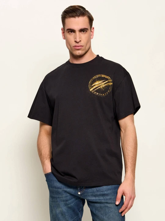 Zdjęcie produktu Plein Sport T-shirt Chrome Scratch Edition | Relaxed fit czarny