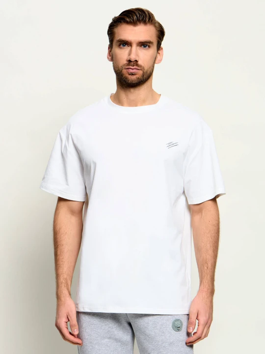Zdjęcie produktu Plein Sport T-shirt Chrome Scratch | Loose fit biały